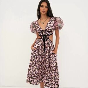 FOR LOVE AND LEMONS MADISON MIDI DRESS